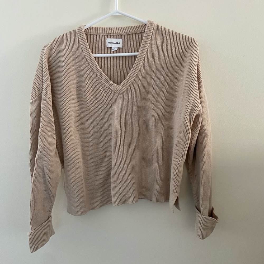 Organic Cotton V-Neck Sweater